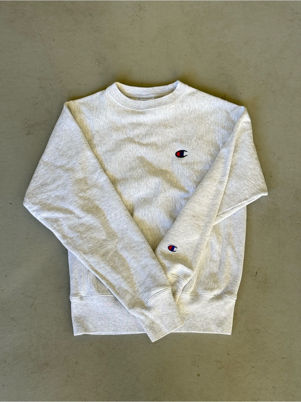 Champion Light Gray Men's Crewneck Sweatshirt